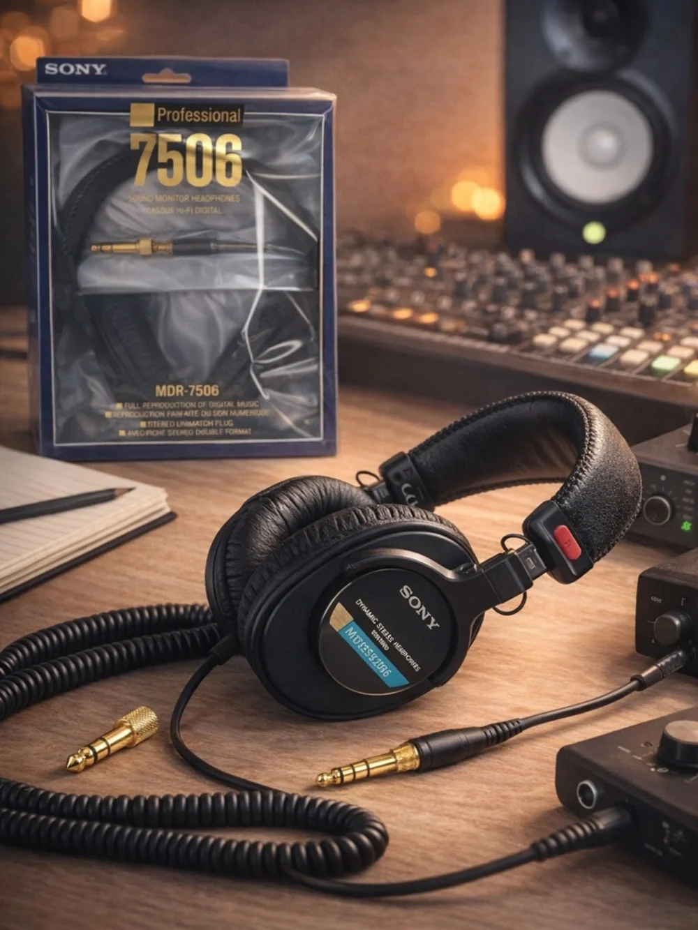 Sony MDR-7506 Professional Studio Monitor Headphones Wired w/ Box NEW